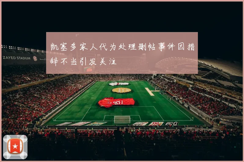 凯塞多家人代为处理删帖事件因措辞不当引发关注